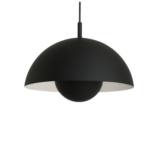 [FAR0306/CENG-NG] Colgante Media esfera, ø 400 mm con media esfera invertida. 2 x E30 negro