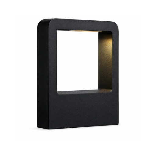 [ART77033] BOLARDO DECORATIVO MONA 10W 3000K NEGRO IP54
