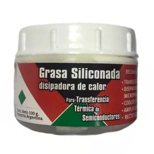 [DTAGSX100] Grasa siliconada, disipadora de calor Pote de 100 g