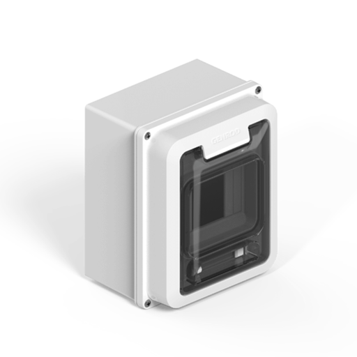 [GEN160400B] Caja TM Din   4 b ext PVC  BLA p-TRA IP65