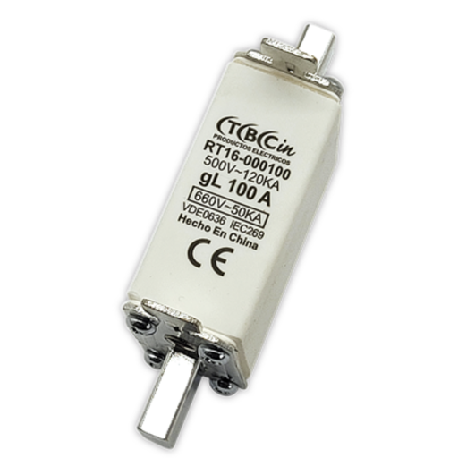 [TBCRT16-000100] FUSIBLE NH (ACR) TBCIN ALTA CAPACIDAD DE RUPTURA
TAMAÑO 000 - 100A