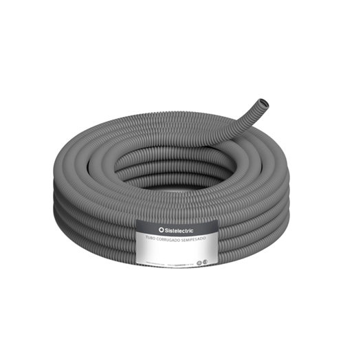 [GENGETC40S-P] Tubo Corrugado Semipesado por 25m (rollo-precio x metro) de ø40mm