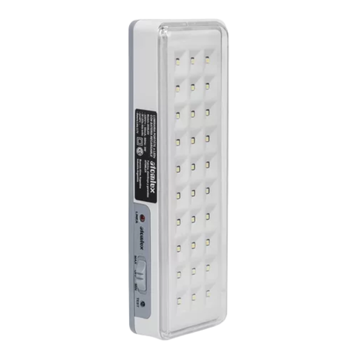 [ATO2030Led] Luminaria Aut. Diseño Súper compacto - 30 Led's de alto brillo - Batería de Litio Ion Autonomía 3 / 6Hs.