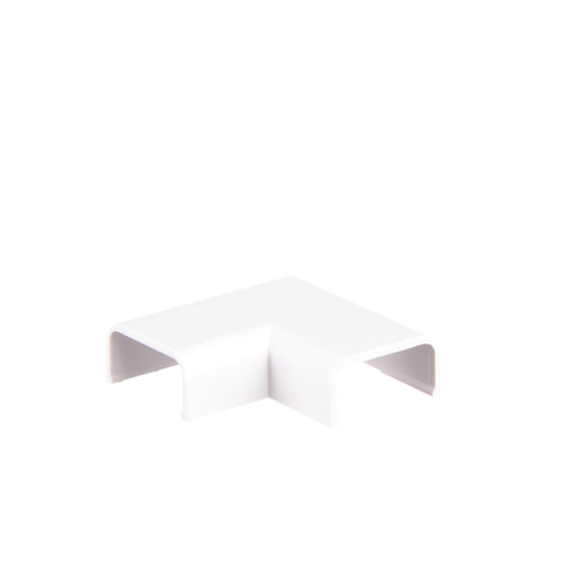 [ZOL605.200] Curva plana para cablecanal 14x07mm. color blanco ELE-1407-BL