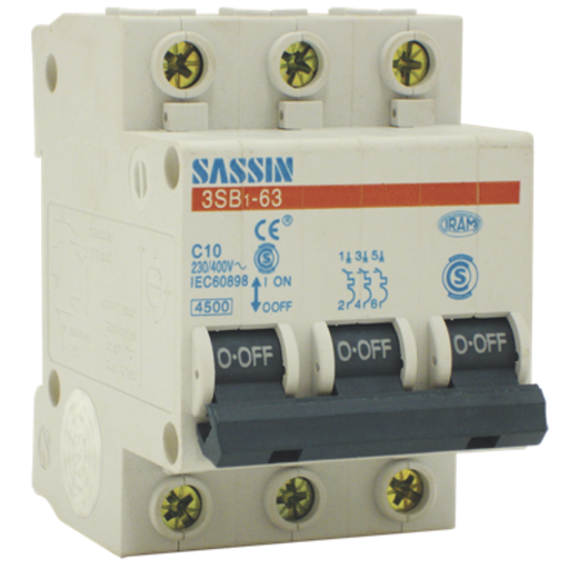 [TBC3SB3-50] AUTOMATICO TERMOMAGNETICO TBCIN TRIPOLAR 4.5KA 50A TERMICA