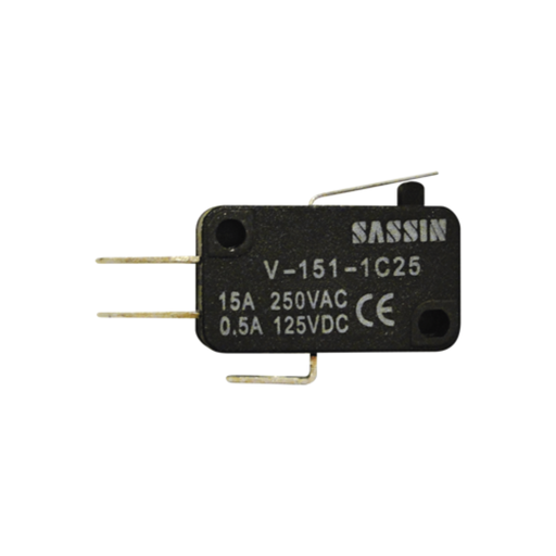 [TBCV-151-1C25] MICROINTERRUPTORES SERIE V ACC. SUP. POR MEDIO PAL. RIG. CORTA