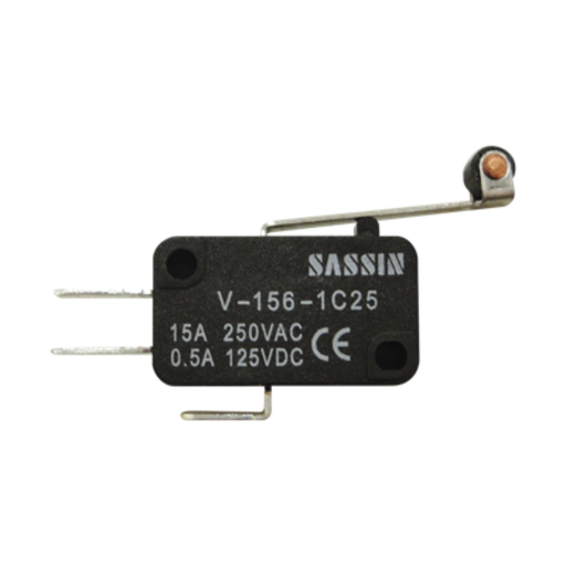 [TBCV-156-1C25] MICROINTERRUPTOR DE POSICIÓN SERIE V CON ACCIONAMIENTO SUPERIOR POR MEDIO DE PALANCA INTERMEDIA CON RODILLO
