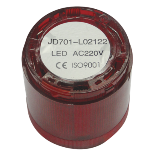 [TBCJD701-R122] COLUMNAS LUMINOSAS BALIZA TBCIN LED COMPONIBLE ELEMENTO OPTICO INTERMITENTE A LEDS ROJO 220V