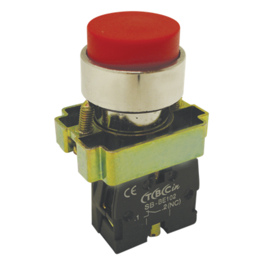 [TBCSA-BL42] LINEA METALICA PULSADOR SALIENTE ROJO