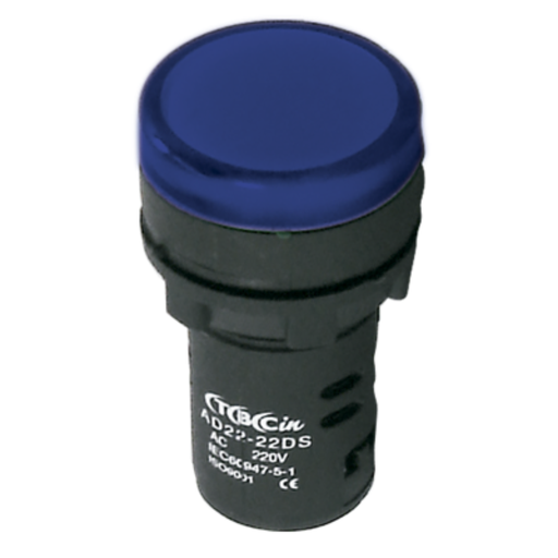 [TBCAD-22B] MONOBLOQUE PLASTICO TBCIN PILOTO 22MM MULTILED COLOR AZUL