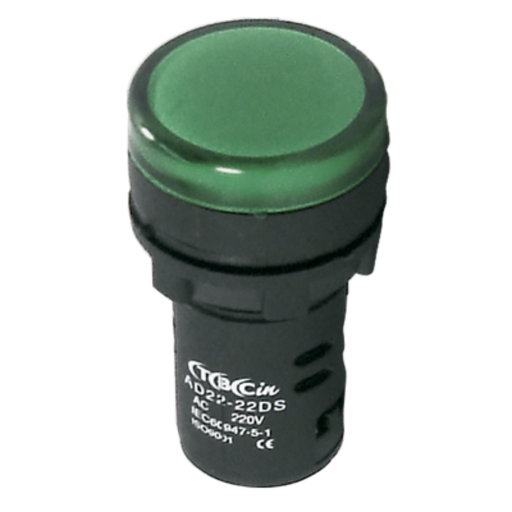 [TBCAD-22G] MONOBLOQUE PLASTICO TBCIN PILOTO 22MM MULTILED COLOR VERDE