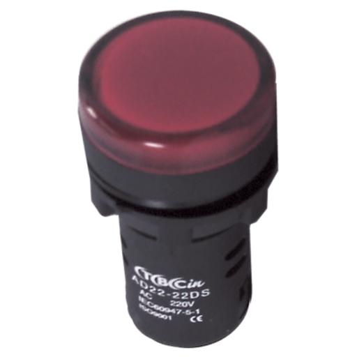 [TBCAD-22R] MONOBLOQUE PLASTICO TBCIN PILOTO 22MM MULTILED COLOR ROJO