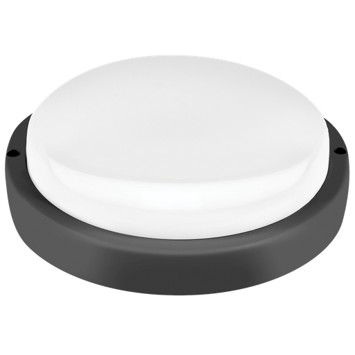 [CORTR-MN-18W-WW] TORTUGA MACROLED REDONDA MARCO NEGRO 18W - IP54 - AC100-265V - FP:0,9 - 1620 lm - BLANCO CALIDO