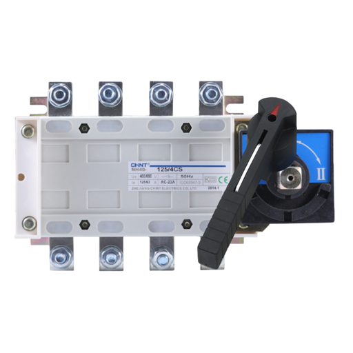 [CORNH40-100/4CS] CONMUTADOR BAJO CARGA CHINT NH40_CS - 4 P - In:100A Cat: AC21B - Manija montada directa