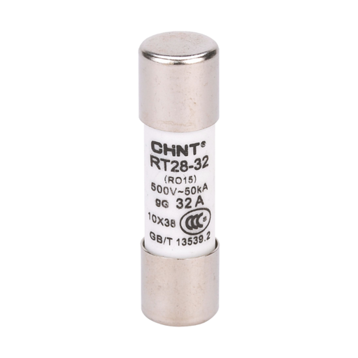 [CORRT28-32 10A gG] FUSIBLE CILÍNDRICO - Tamaño: 10 x 38 - In: 10A gG - Icc: 100kA @ 500VAC