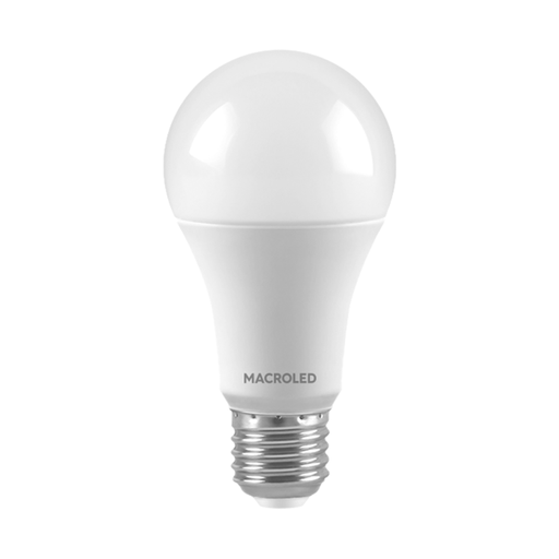 [CORBT-60-12WW] BULBO A60 MACROLED 12W E27 AC180-240V CALIDO 3000K