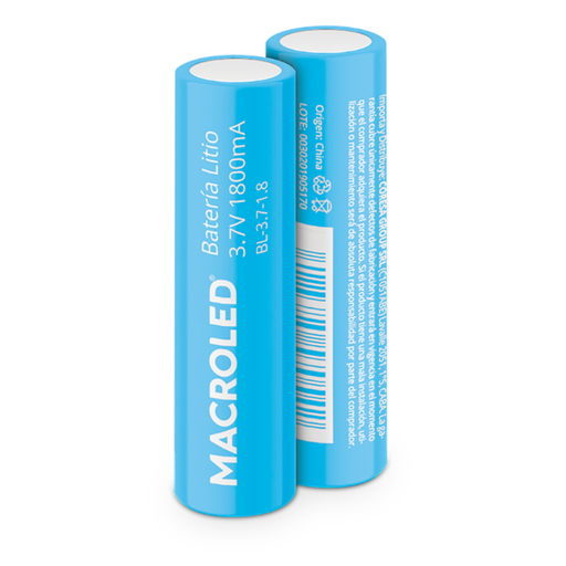 [CORBL-3.7-2.2] BATERIA DE LITIO RECARGABLE MACROLED 3.7V 2200mA