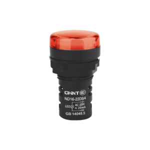 [CORND16-22DS/4 230V RED] OJO DE BUEY 22 MM COLOR ROJO LED CAP 230V CORTO