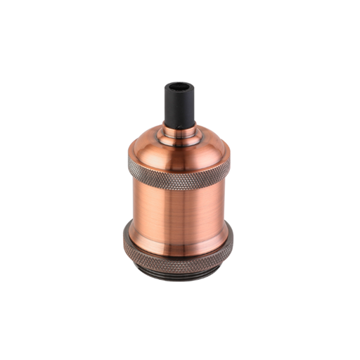 [CORPLV-JER-E27-CO] PORTALÁMPARA ALUMINIO E27 JERSEY COBRE