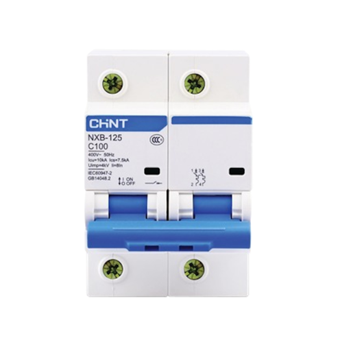 [CORNXB-125 2P C80 10KA] Int. Termomagnético CHINT NXB-125, In:80A, Icn:10kA, Curva C, 2-polos