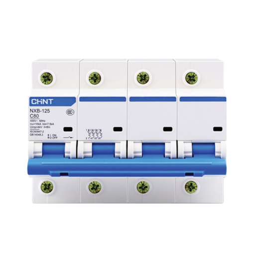 [CORNXB-125 4P C100 10KA] Int. Termomagnético CHINT NXB-125, In:100A, Icn:10kA, Curva C, 4-polos